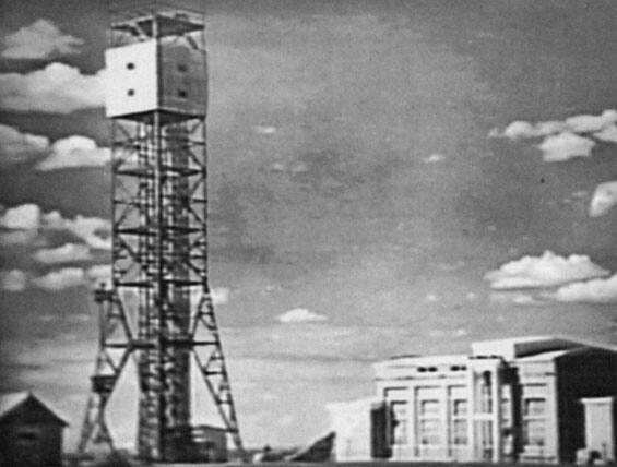 Испытательная башня на Семипалатинском полигоне. Август 1949 г.