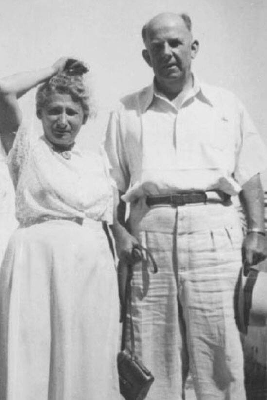 Ф. Ланге с супругой. 1960 г.