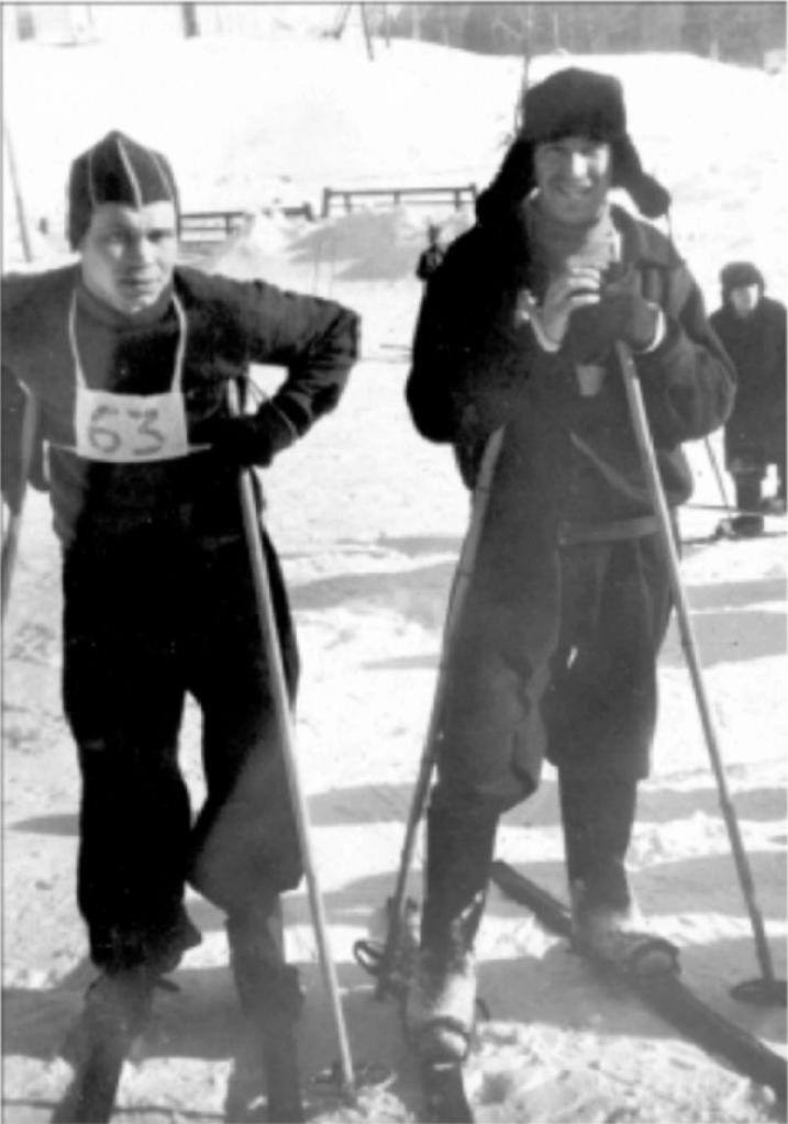 Б.В. Литвинов на лыжном кроссе
