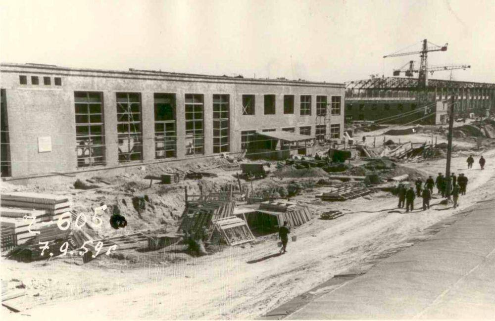 Стройплощадка АЭХК. 1959 г.