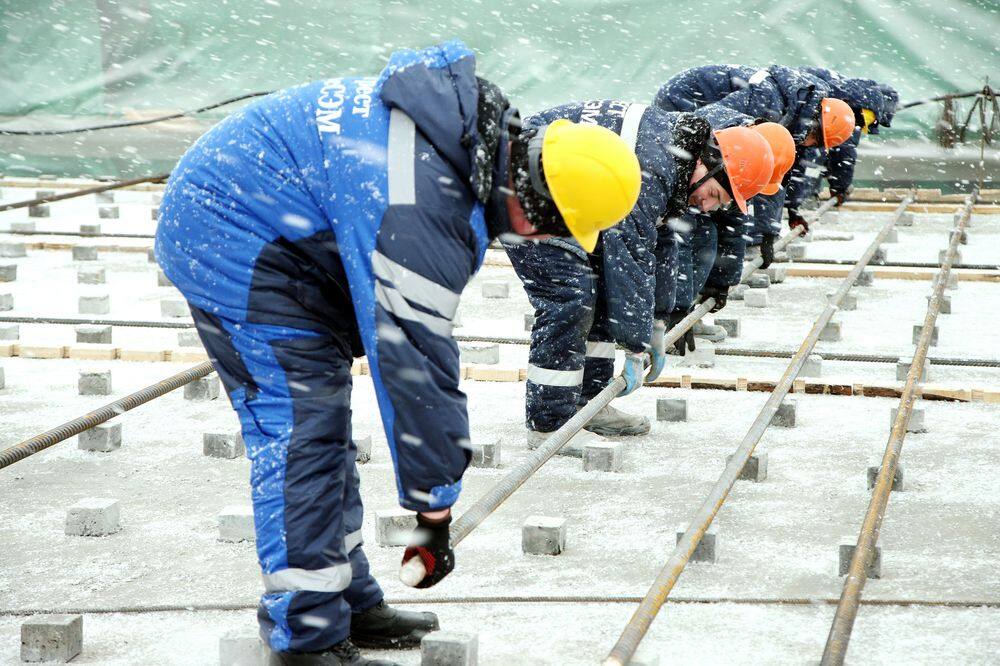 Курская АЭС. Началось армирование фундаментной плиты реакторного здания энергоблока № 2