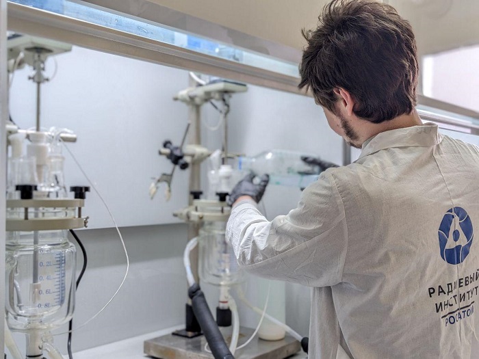 Опытная установка синтеза сорбента для производства генераторов галлия-68