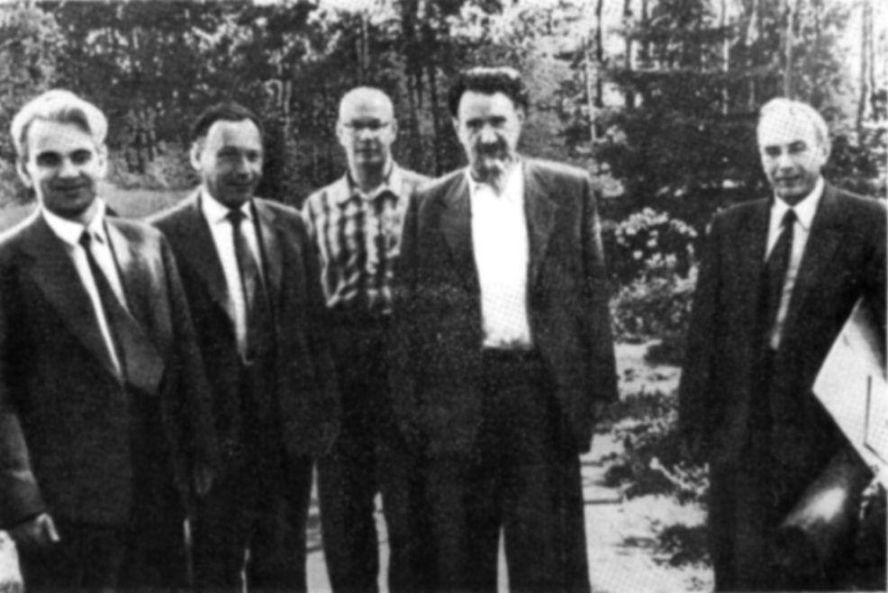 М.В. Келдыш, А.И. Лейпунский, Иевлев, И.В. Курчатов и Трескин