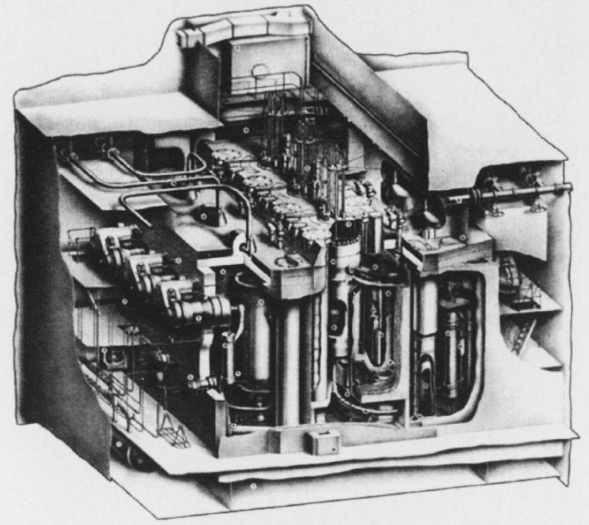 Реактор ОК-150 и его компановка в отсеке ледокола