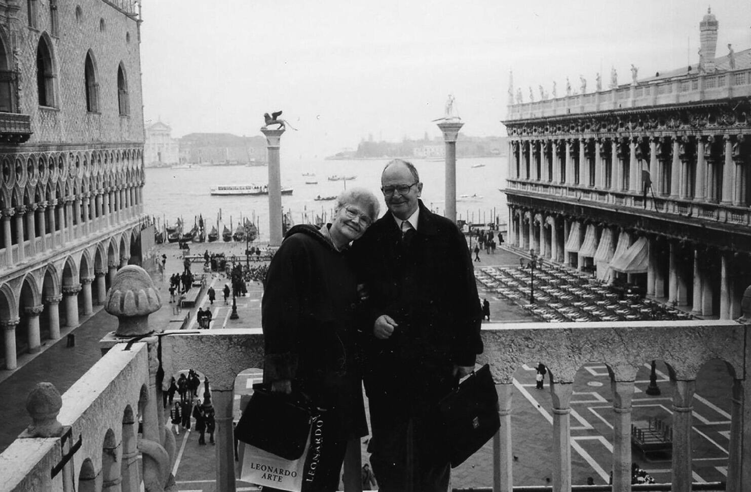 Е.Н. Аврорин с супругой в Венеции