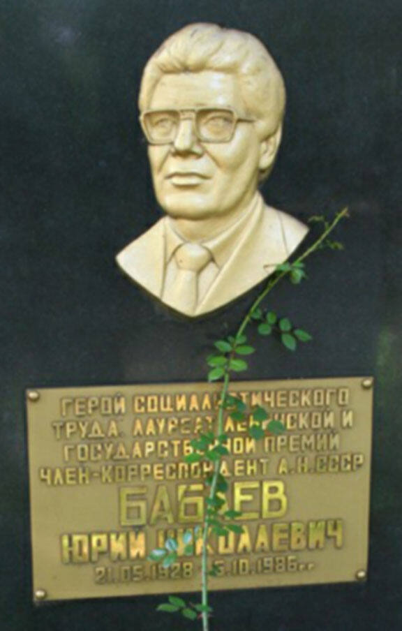 Могила Ю.Н. Бабаева