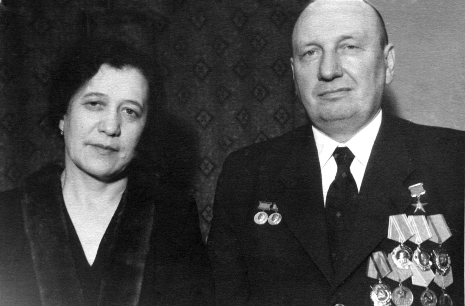 В.К. Боболев с женой Антониной Максимовной. 1961 г.