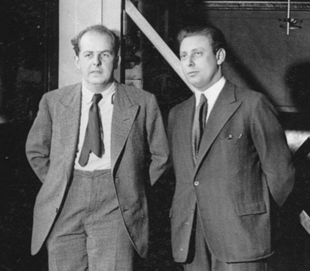 Ф. Ланге (слева) и А. Браш. 1933 г.