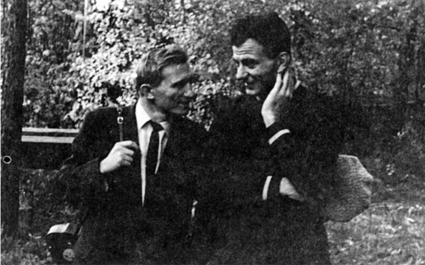 А.Г. Мешков, Журавлев П.А. в Красноярске-26. 1967 г.