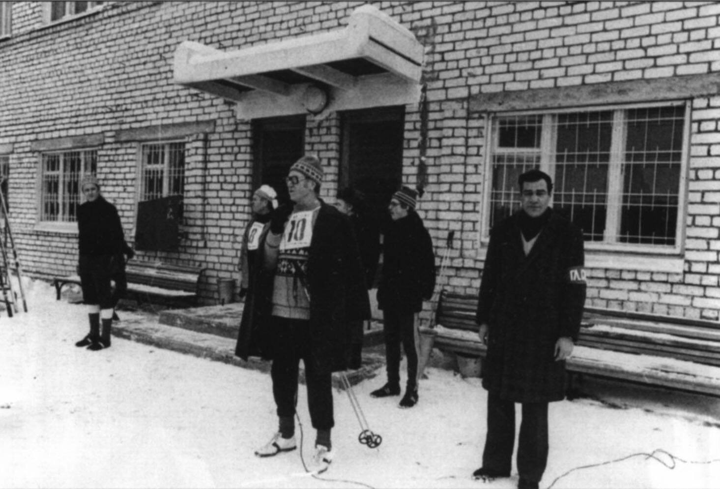 На открытии лыжной базы. 1983 г.