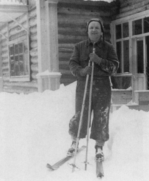 В.Б. Шевченко после лыжной прогулки