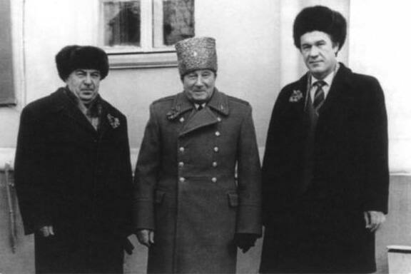 П.Д. Даниловский, П.Т. Штефан, В.И. Панус. 1981 г.